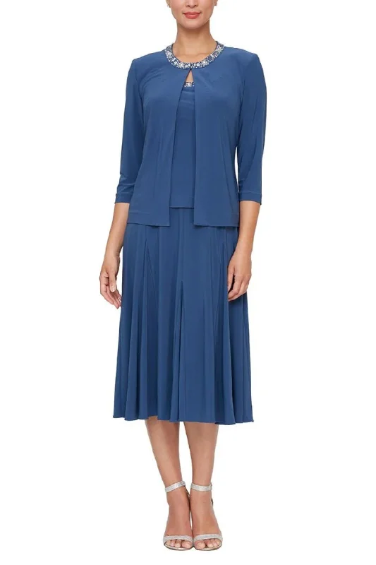 Alex Evenings 435372 Tea Length Jacket Formal Dress Zippered Jacket Buttoned Jacket Snapped Jacket Alex Evenings 435372 Tea Length Jacket Formal Dress Zippered Jacket Buttoned Jacket Snapped Jacket