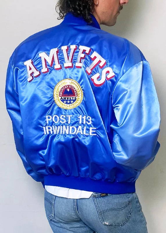 AMVETS Jacket (c.1989) Chenille Fabric Brocade Fabric Lace Fabric