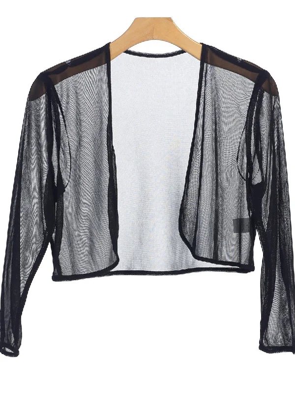 Black XL Chiffon Formal Bolero Evening Jacket Sale Boat Neck Shawl Collar Notched Collar Black XL Chiffon Formal Bolero Evening Jacket Sale Boat Neck Shawl Collar Notched Collar