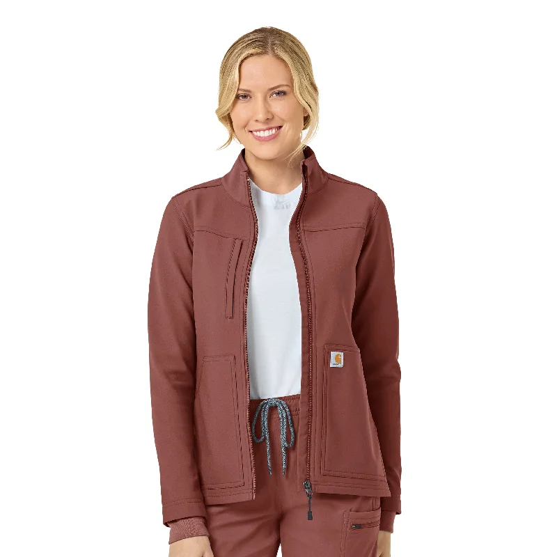 Carhartt Rugged Flex Women's Bonded Fleece Jacket - Sable Toggled Jacket Drawstring Jacket Belted Jacket Carhartt Rugged Flex Women's Bonded Fleece Jacket - Sable Toggled Jacket Drawstring Jacket Belted Jacket