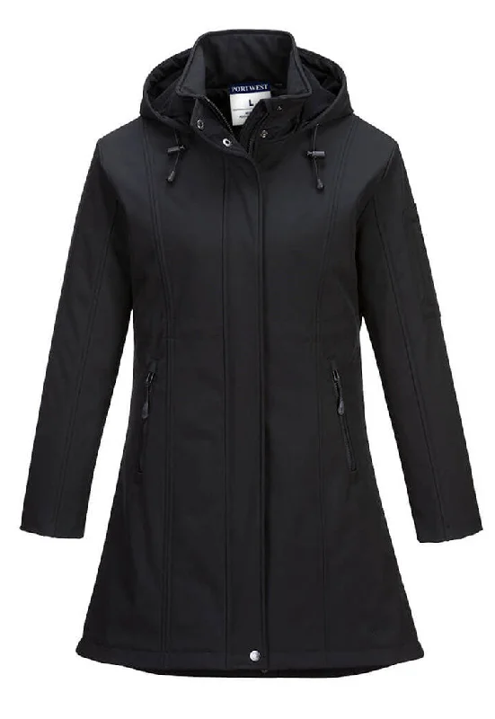 Carla Women's Softshell Jacket (3L) TK42 Stand-Up Collar Roll-Neck Collar Turtle Neck Carla Women's Softshell Jacket (3L) TK42 Stand-Up Collar Roll-Neck Collar Turtle Neck