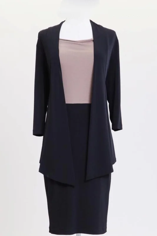 Connected Apparel Plus Size Short Jacket Dress Sale A-Line Jacket Boat Neck Shawl Collar Connected Apparel Plus Size Short Jacket Dress Sale A-Line Jacket Boat Neck Shawl Collar