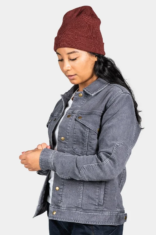 Dovetail Women’s Thermal Trucker Jacket in Grey Denim Mesh Jacket Canvas Jacket Denim Jacket Dovetail Women’s Thermal Trucker Jacket in Grey Denim Mesh Jacket Canvas Jacket Denim Jacket