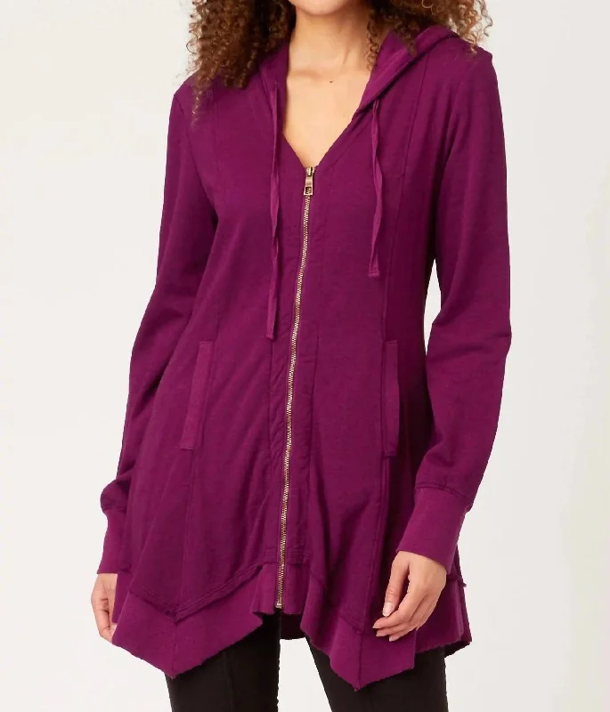 Fleece Merchantile Jacket In Anemone Fleece Fabric Down Fabric Feather Fabric
