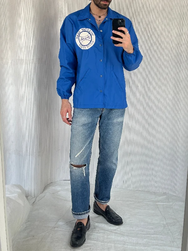 Frank Embroidered Little League Jacket (1970s) Rayon Fabric Velvet Fabric Corduroy Fabric
