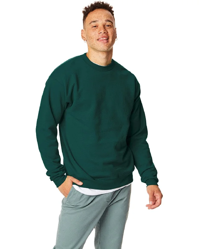 Hanes 50/50 Crewneck Sweatshirt | Deep Forest Hoodie Sweatshirt Pullover