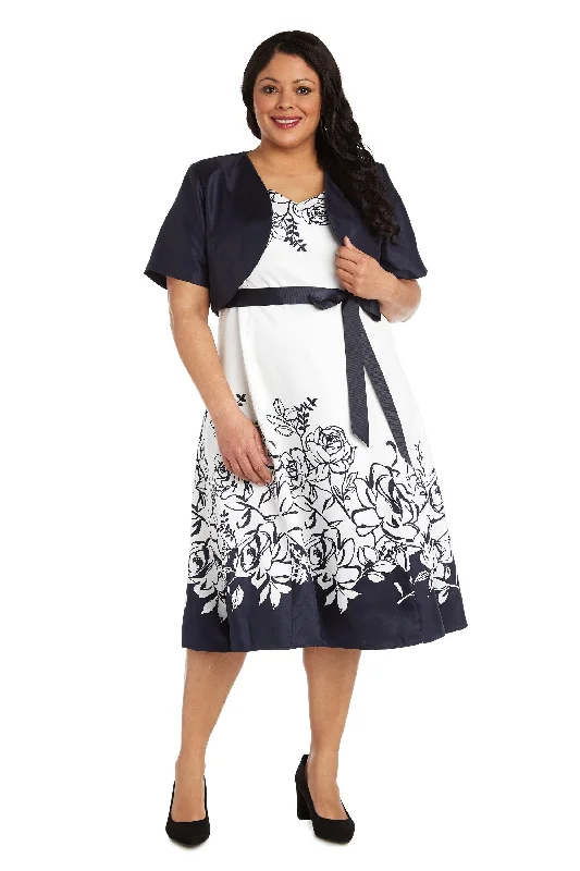 R&M Richards 1224 High Low Floral Jacket Dress Sale Jacket Blazer Coat
