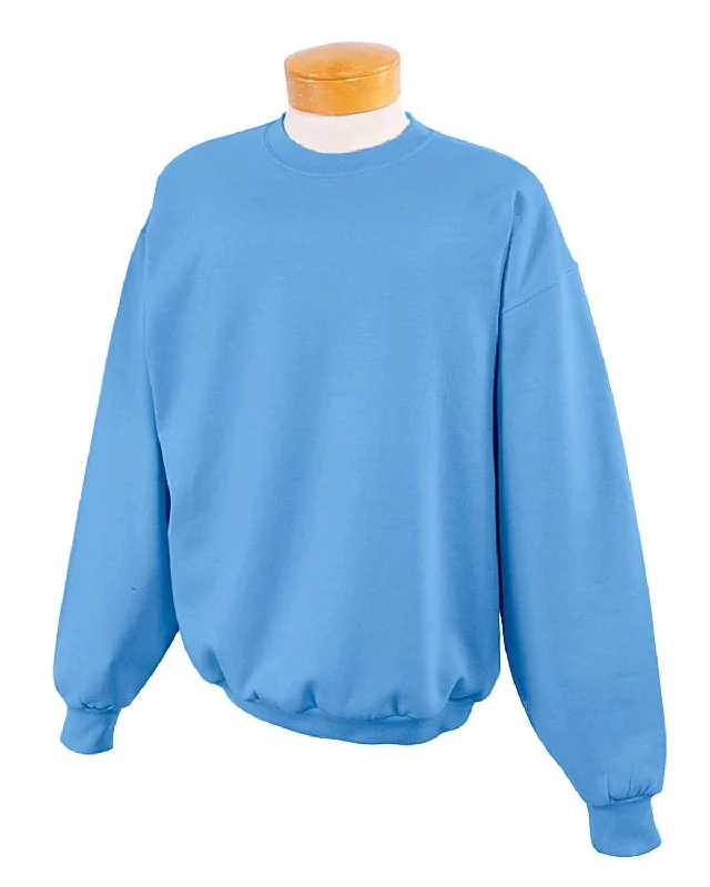 Jerzees 50/50 Crewneck Sweatshirt | Columbia Blue Hoodie with Hood Adjustable Protection Jerzees 50/50 Crewneck Sweatshirt | Columbia Blue Hoodie with Hood Adjustable Protection