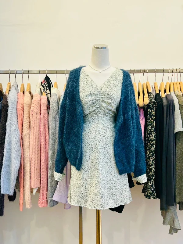 Lack blue Cardigan jacket Anorak Shell Jacket Lightweight Jacket