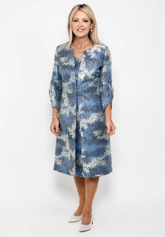 Lizabella Geometric Design Dress & Jacket Set, Navy Print Jacket Jacquard Jacket Patchwork Jacket Lizabella Geometric Design Dress & Jacket Set, Navy Print Jacket Jacquard Jacket Patchwork Jacket