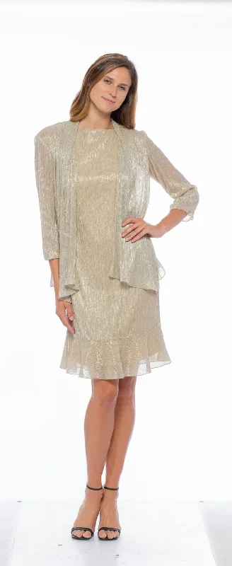 Marina Short Metallic Chiffon 2 Piece Jacket Dress Striped Jacket Polka Dot Jacket Floral Jacket Marina Short Metallic Chiffon 2 Piece Jacket Dress Striped Jacket Polka Dot Jacket Floral Jacket