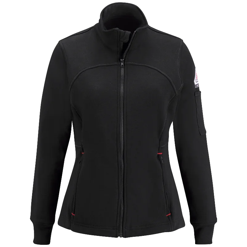 Women's FR Fleece Jacket V-Neck Jacket Boat Neck Jacket Square Neck Jacket
