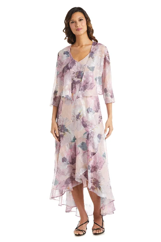 R&M Richards 7773 High Low Two Piece Jacket Dress Stand-Up Collar Roll-Neck Collar Turtle Neck R&M Richards 7773 High Low Two Piece Jacket Dress Stand-Up Collar Roll-Neck Collar Turtle Neck