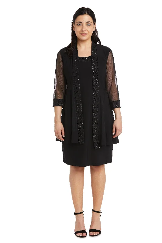 R&M Richards 8993P Short Petite Jacket Dress Tailored Jacket Straight Jacket A-Line Jacket
