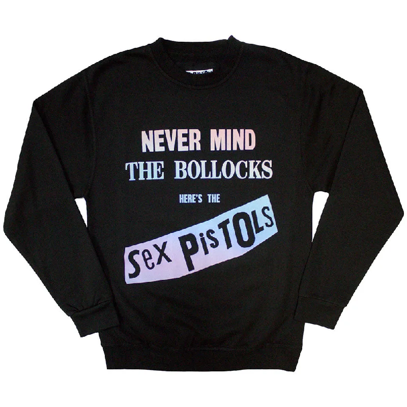 The Sex Pistols | Official Band Sweatshirt | Never Mind the B... Gradient (Oversized) Hoodie with Hem Ribbing Snug Secure