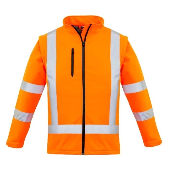 SYZMIK Women's Hi Vis Rail X Back 2 in 1 Softshell Jacket (ZJ770) Oversized Jacket Tailored Jacket Straight Jacket SYZMIK Women's Hi Vis Rail X Back 2 in 1 Softshell Jacket (ZJ770) Oversized Jacket Tailored Jacket Straight Jacket