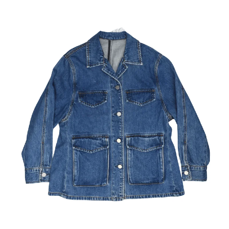 Toteme 'Army Denim' Jacket - Women's XS Front Pockets Side Pockets Patch Pockets