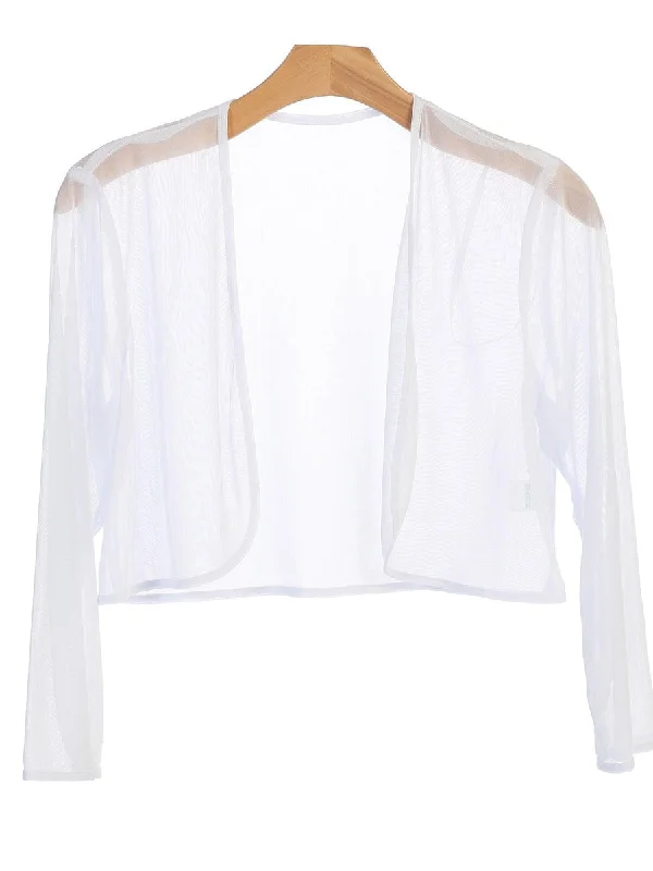 White 3XL Chiffon Formal Bolero Evening Jacket Sale Fitted Jacket Loose Jacket Oversized Jacket White 3XL Chiffon Formal Bolero Evening Jacket Sale Fitted Jacket Loose Jacket Oversized Jacket