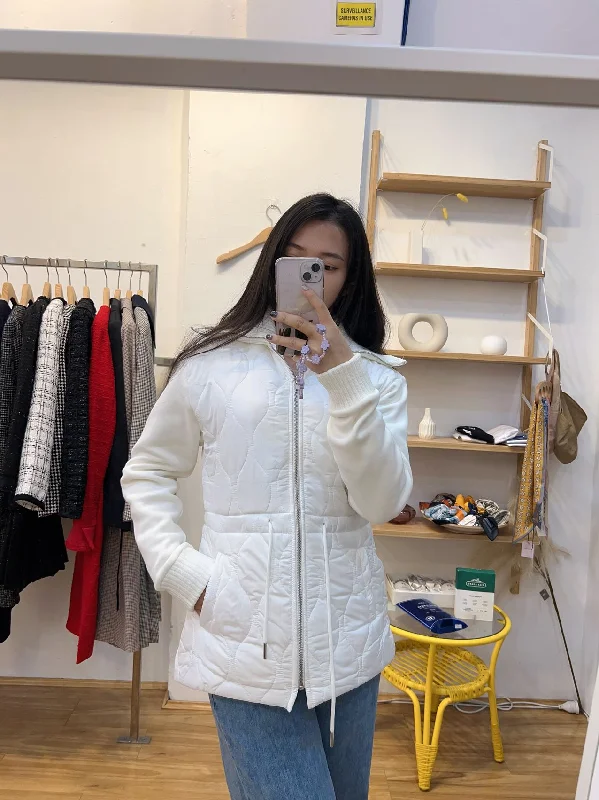 White jacket Quilted Jacket Puffer Jacket Insulated Jacket