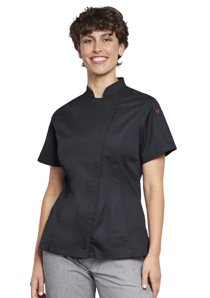 BIZ Womens Alfresco Short Sleeve Chef Jacket (CH330LS) Striped Jacket Polka Dot Jacket Floral Jacket BIZ Womens Alfresco Short Sleeve Chef Jacket (CH330LS) Striped Jacket Polka Dot Jacket Floral Jacket