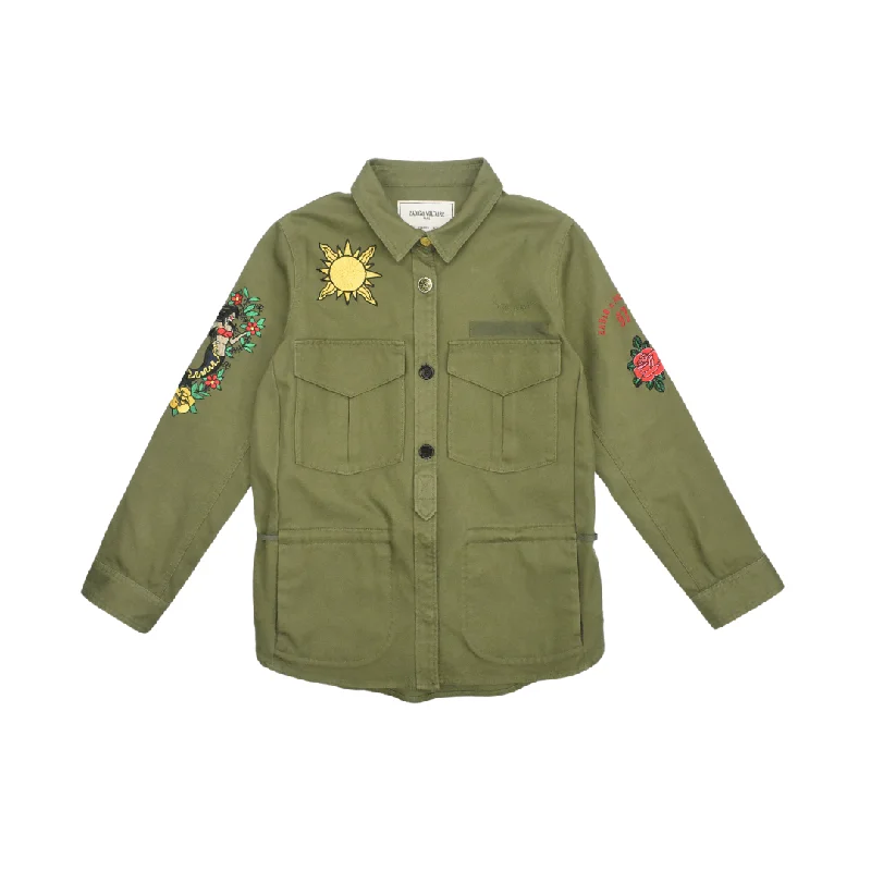 Zadig & Voltaire Cargo Jackets - Women's M Fleece Jacket Down Jacket Feather Jacket
