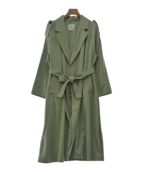 nano UNIVERSE Soutien collar coats Draped Longline Jacket