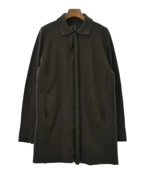 Y's Soutien collar coats Longline Wool Coat