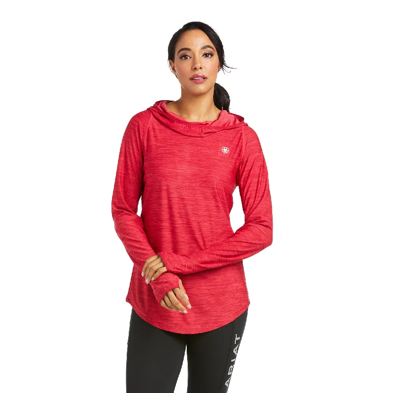 Ariat Ladies Laguna Long Sleeve Persian Red Hoodie Pullover 10037414 Spaghetti Sleeve Top Ariat Ladies Laguna Long Sleeve Persian Red Hoodie Pullover 10037414 Spaghetti Sleeve Top