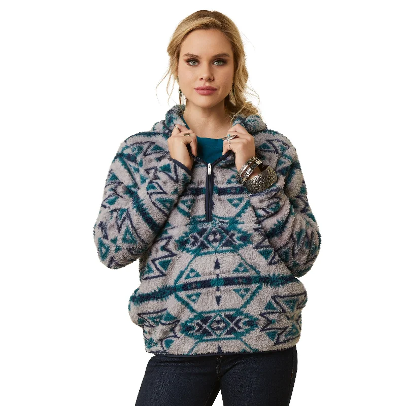 Ariat Ladies R.E.A.L™ Berber Aztec Rocky Mountain Pullover 10046134 Wrist Length Sleeve Ariat Ladies R.E.A.L™ Berber Aztec Rocky Mountain Pullover 10046134 Wrist Length Sleeve