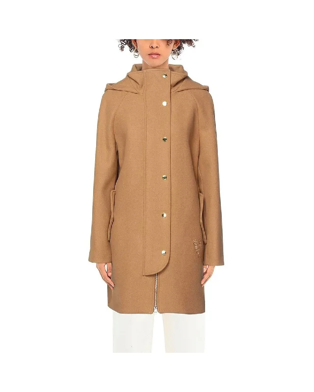 Love Moschino Women's Hooded Double-Breasted Wool Coat Camel Wool Coat Asymmetrical Wool Coat Women's Hooded Coat Double-Breasted Wool Coat by Stylish Bomber Jacket Love Moschino Women's Hooded Double-Breasted Wool Coat Camel Wool Coat Asymmetrical Wool Coat Women's Hooded Coat Double-Breasted Wool Coat by Stylish Bomber Jacket
