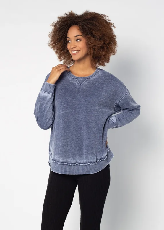 Campus Pullover - Ink Cold Shoulder Design