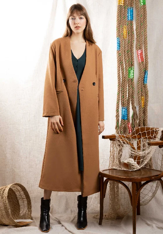 Coat 13685 Camel Lightweight Utility Jacket