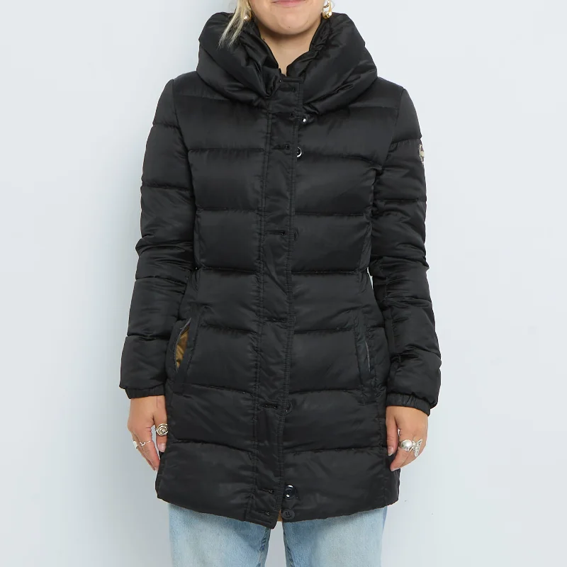 Colmar Padded Long Satin Lined Coat - UK 10 Long Hooded Anorak