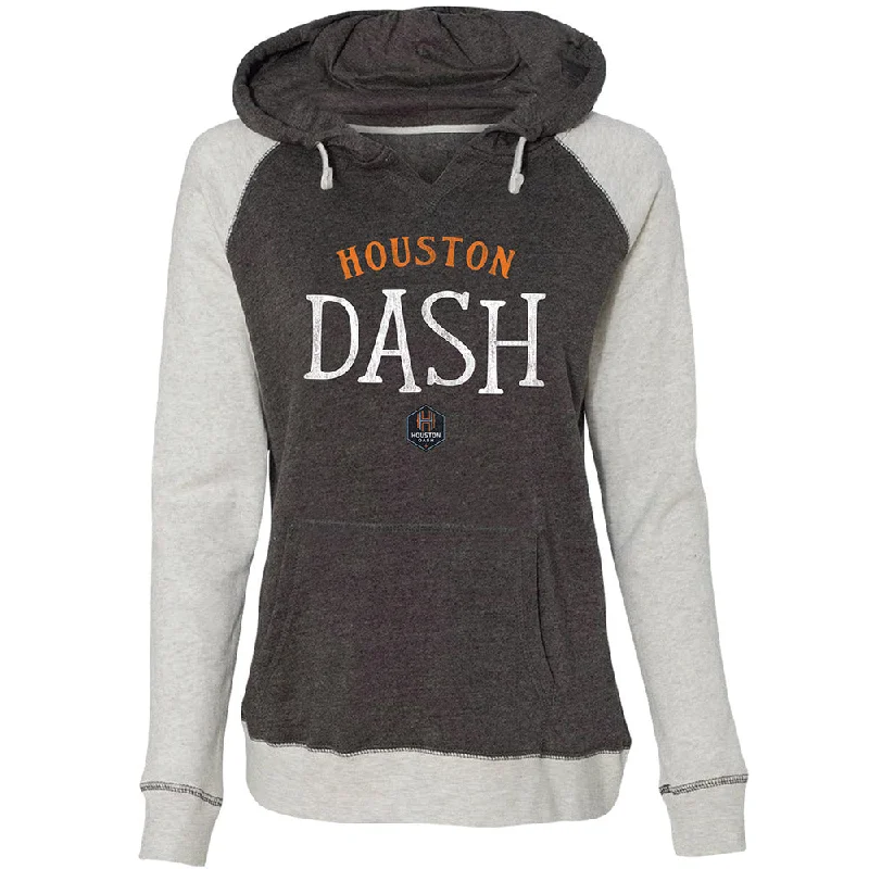 Houston Dash Women's Raglan Pullover Hood' Besom Neck Pullover