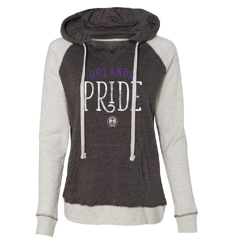 Orlando Pride Women's Raglan Pullover Hood Boxy Neck Sweater