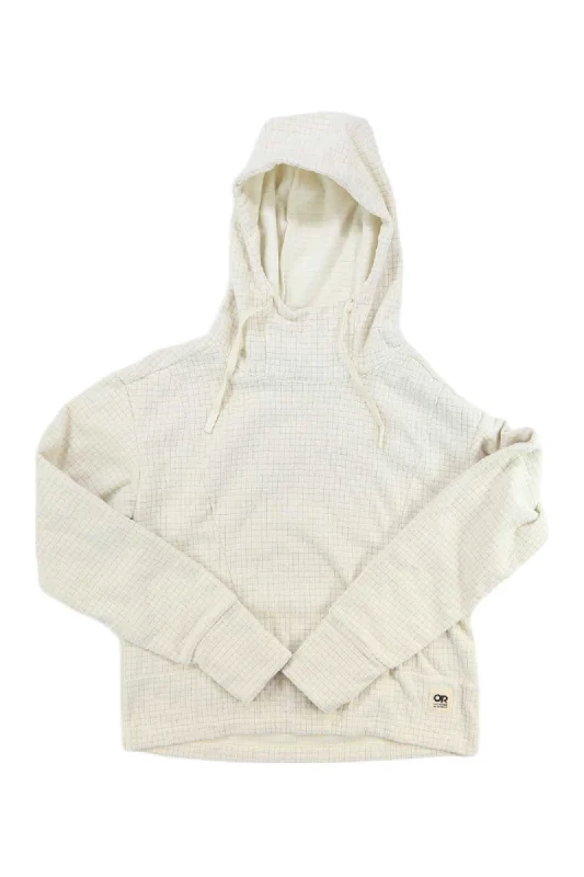 Outdoor Research Womens Mega Trail Mix Fleece Pullover Hoodie Ruffled Neck Pullover