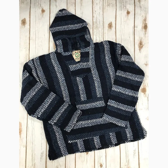 Ramatex Unisex Navy Pullover Baja Wide Sleeve Pullover
