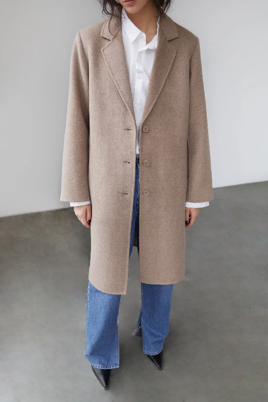 CLASSIC FIT WOOL BLEND COAT Chic Winter Coat