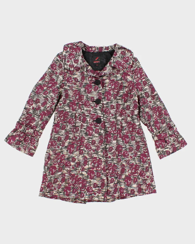 Rocket Floral Coat - L Embroidered Kimono Coat