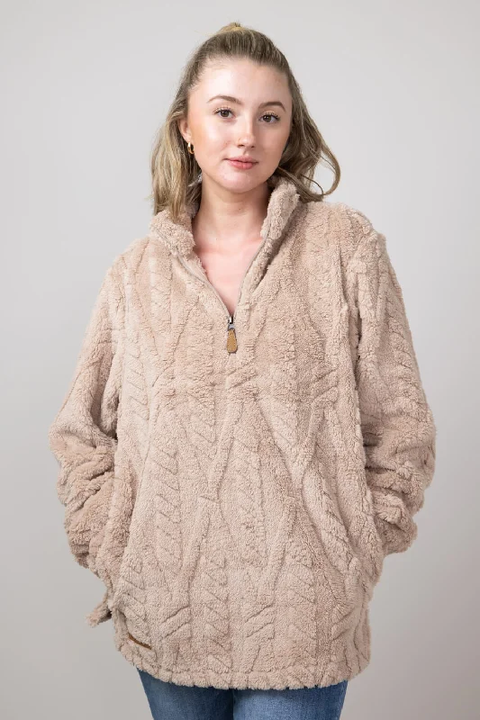 Simply Southern Kate Pullover for Women in Desert | PP-0224-PULL-KATE-DESERT Mock Neck Pullover Simply Southern Kate Pullover for Women in Desert | PP-0224-PULL-KATE-DESERT Mock Neck Pullover