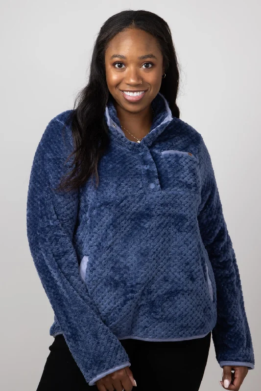 Simply Southern Simply Soft Pullover for Women in Navy | PP-0224-PULL-SMPSFT-SPACE Jewel Neck Pullover Simply Southern Simply Soft Pullover for Women in Navy | PP-0224-PULL-SMPSFT-SPACE Jewel Neck Pullover