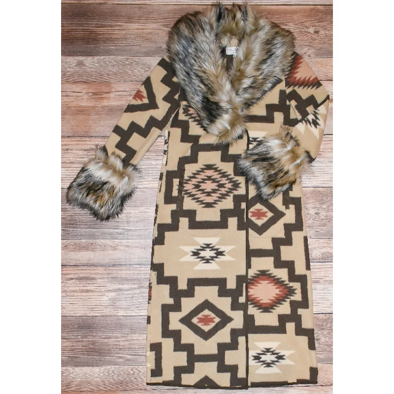 Tasha Polizzi Sedona Blanket Coat Draped Collar Cardigan