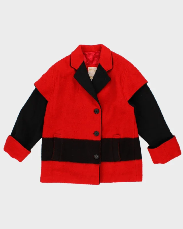 Vintage 50s Hudson's Bay Wool Coat - L Button-Up Cardigan Coat