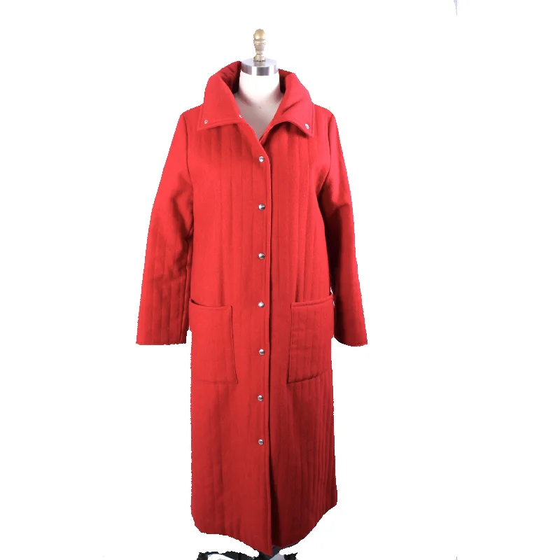 Vintage Vuokko Suomi Finland Coat Red Wool 1970s US Size 6-8 EU 38 Pastel Wool Peacoat Vintage Vuokko Suomi Finland Coat Red Wool 1970s US Size 6-8 EU 38 Pastel Wool Peacoat
