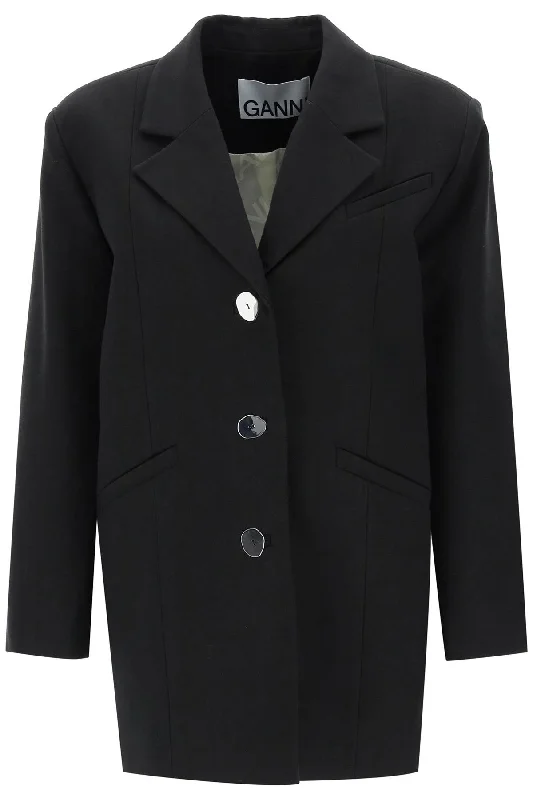 Oversized Single-breasted Blazer  - Nero Women's Fashion Blazer