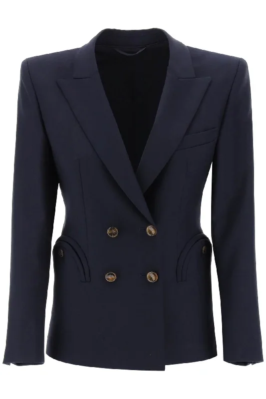 'double-breasted Blazer For  - Blu Women's Daily Blazer