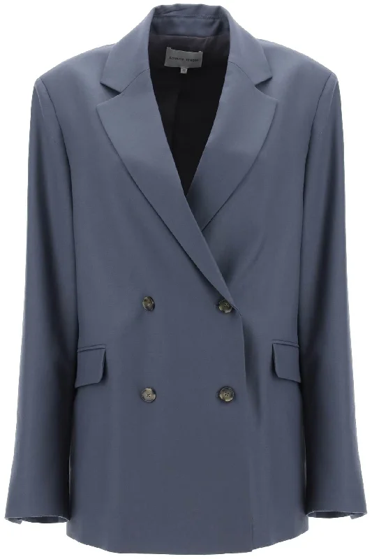 Donau Double-breasted Blazer  - Grey Summer Women's Jacket