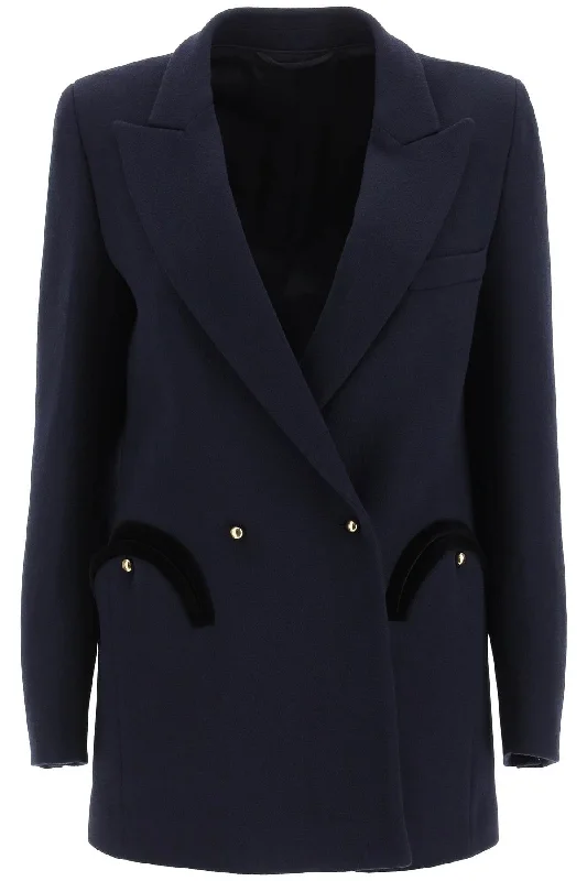 Resolute Everynight Essential Wool Blazer  - Blu New Women's Blazer
