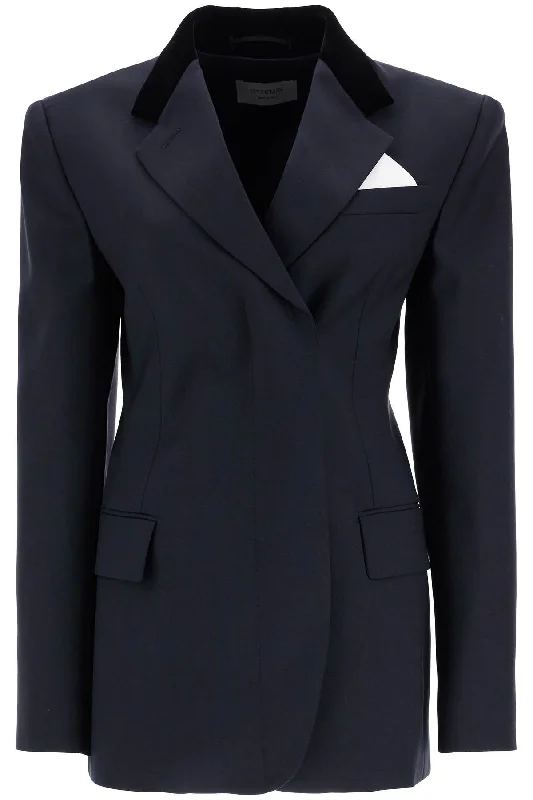 'bino' Fresh Wool Blazer  - Blue Women's Casual Suit