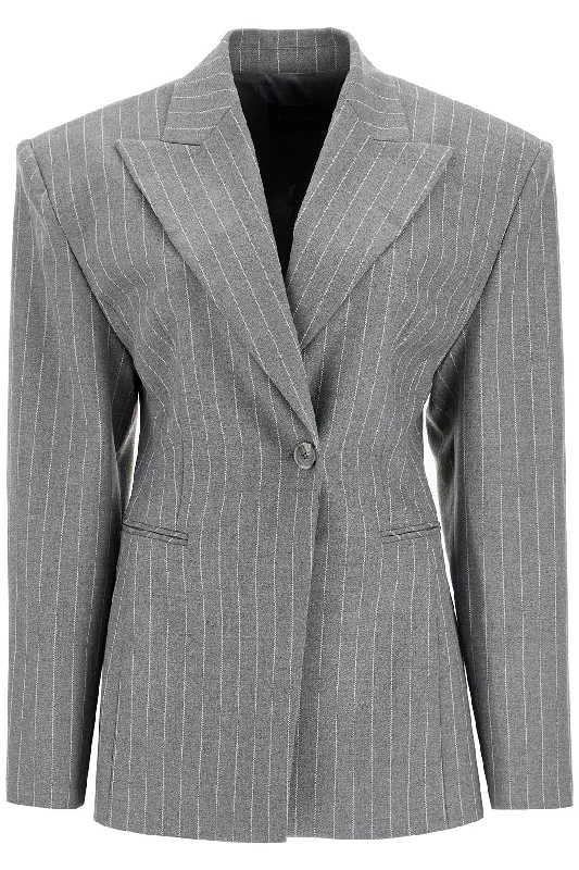 Octavia Hourglass Blazer  - Grey Women's Pencil Blazer